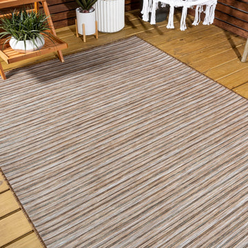 Finn-2 Modern Farmhouse Pinstripe  Area Rug